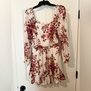 Fall floral dress from Altar’d State